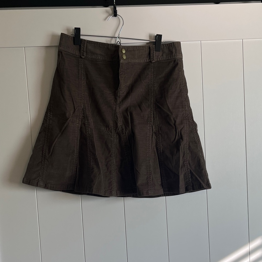 Athleta Brown Courderoy Skirt